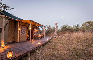 Tented Camp in the Evening