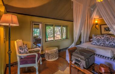 Interior of Luxury Safari Tent