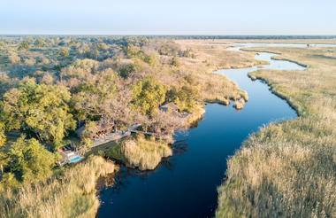Camp Xakanaxa Aerial View