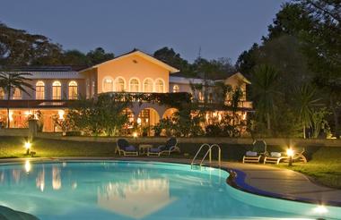 pool and house