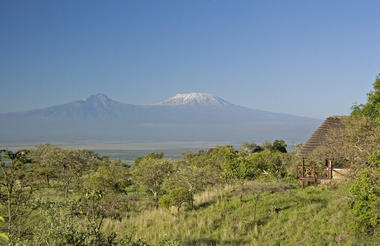 Ololarami tented cottage and Kilimanjaro