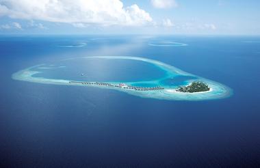 Halaveli Island floating in the North Ari atoll