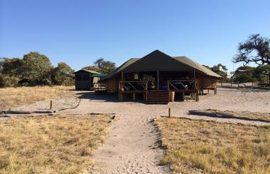 Camp Savuti main area, looking on from the camp fire