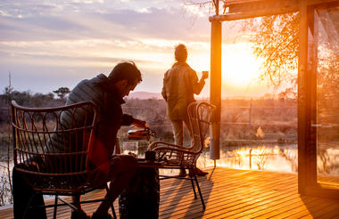 Morning coffee outside your room