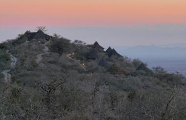 Lions Bluff from the end of the hill.