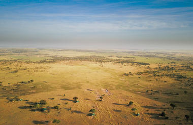 Entire camp layout from above