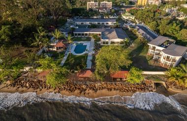 Aerial view of the hotel