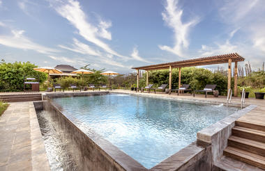 Poolside relaxation