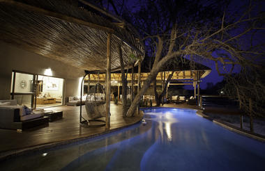 Pool at night