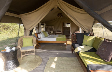 Serengeti North Wilderness Camp - double guest tent