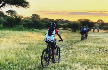 Cycling in Botswana
