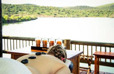 Buffelsdrift Spa Treatment and view