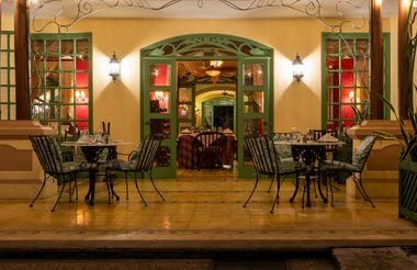 Restaurant terrace