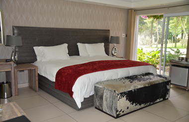 Rooms are furnished in modern contempory style