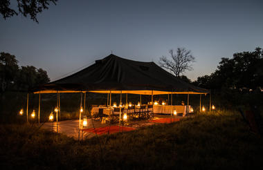 Camp mess tent