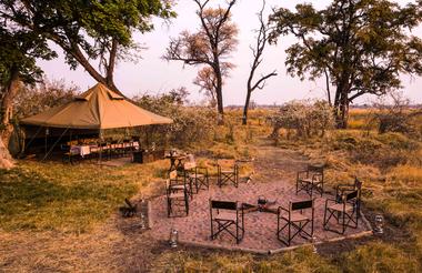 Fire place and Dining Tent