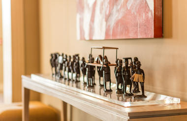 Artwork at Leeu House