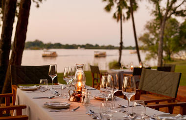 Riverside Dining - river view