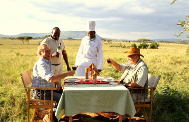 And even full-service "bush" breakfasts, lunch and evening sundowners