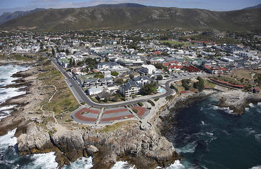 Aerial view of Hermanus