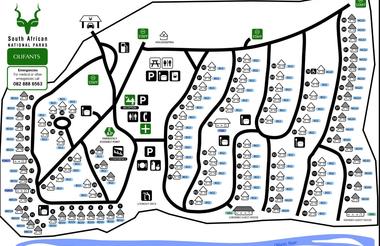 Olifants Rest Camp plattegrond