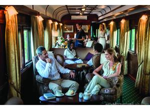 Afternoon tea in the lounge car