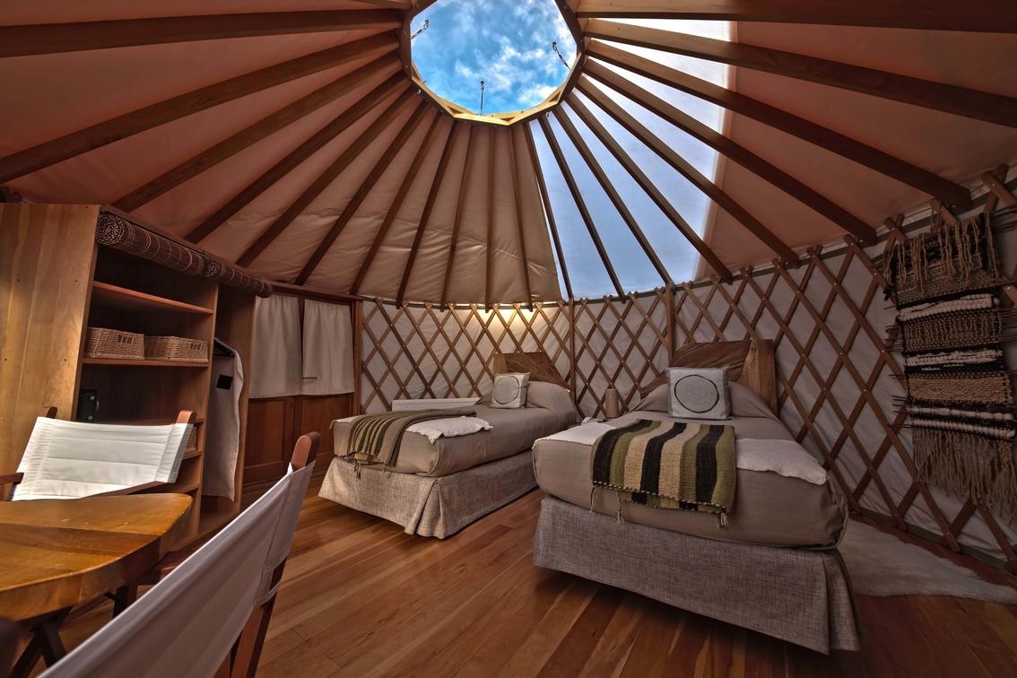 Patagonia Camp yurts