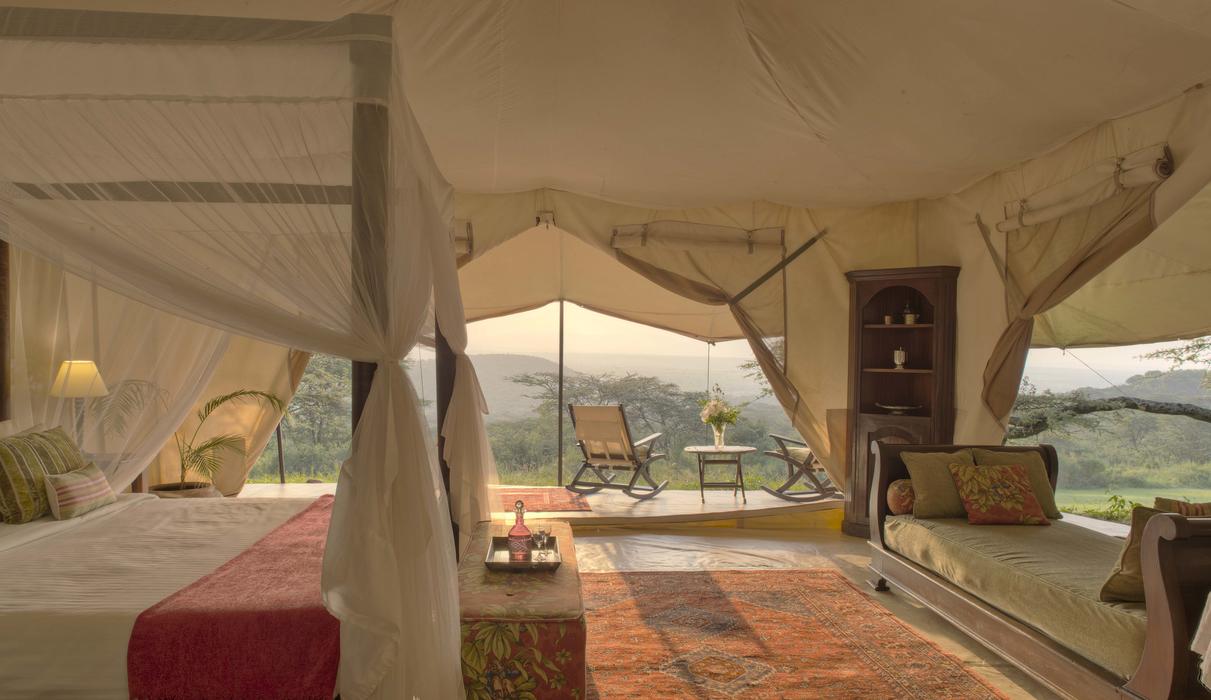 Double Luxury Tent interior