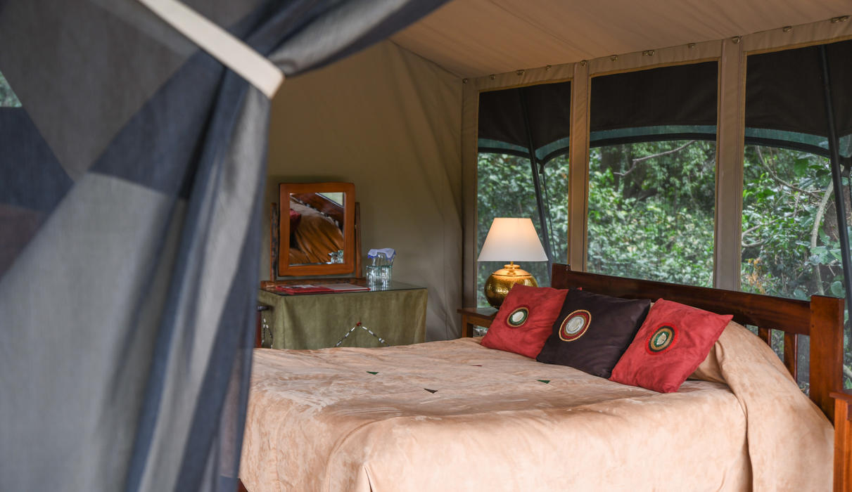 Private Camp tent interior 