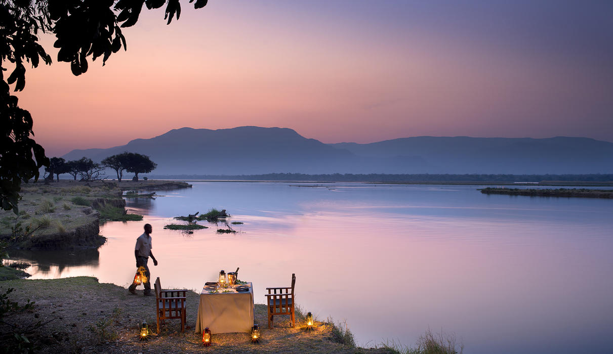 Sundowners by the Zambezi River