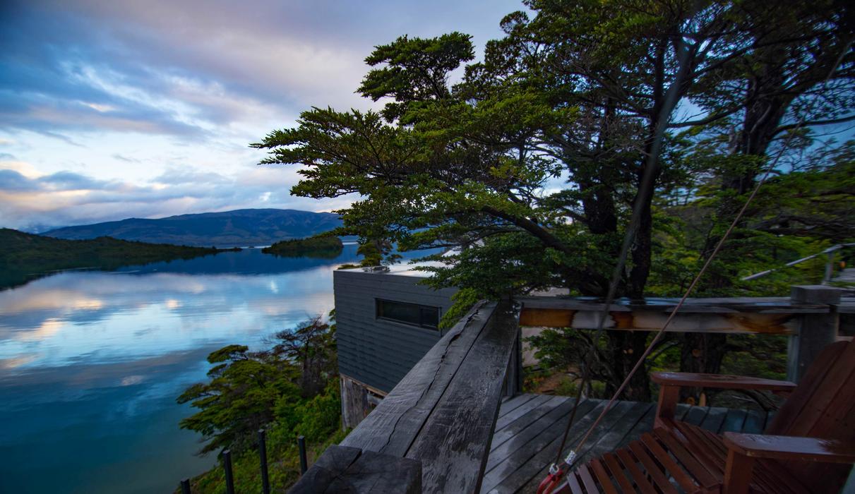 Patagonia Camp Yurt balcony