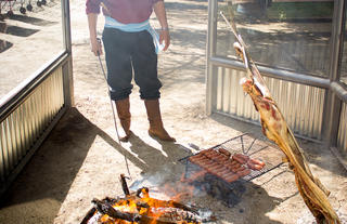 Patagonia roasted lamb