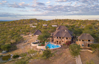 Aerial view of the Lodge 