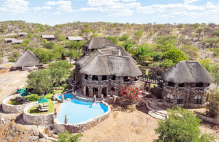 Aerial view of the Lodge 