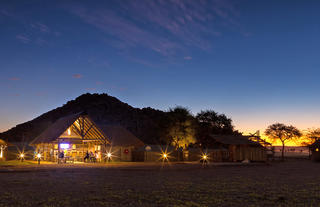 Desert Camp Main Area at night