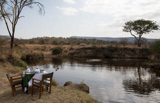 Breakfast at the Hippo Pool near the Camp