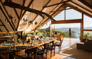Dining space at Cottar's Bush Villa