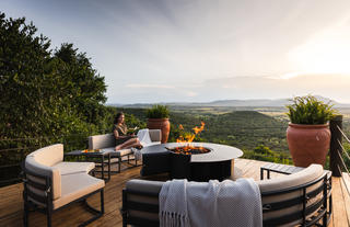 Viewing deck at the Bush Villa