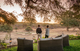Take time to unwind overlooking Victoria Falls Private Game Reserve
