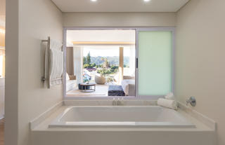 Non Sea Facing Suite view from bathroom
