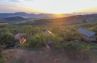 Aerial image of the View from the Luxury Safari Tents