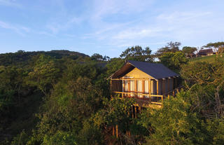 Exterior view of a Luxury Safari Tent