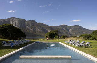 A pool with a view