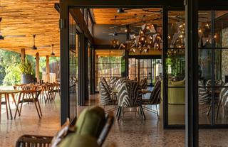 Tengile River Lodge - main area, dining