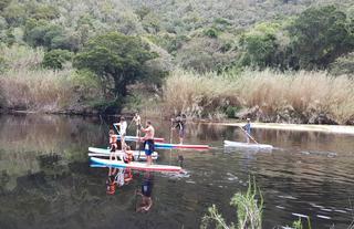 SUPing in the Keurbooms nature reserve by Hog Hollow 