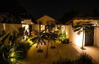 Pool Villa Walkway at Night 