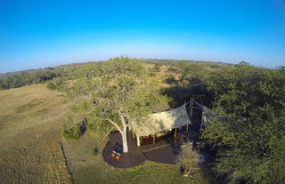 Aerial view of Plains Camp