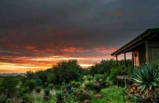 Double Cottage at sunrise