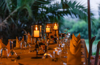 Dining at Cottar's Camp