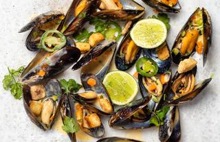 Steamed Mussels 